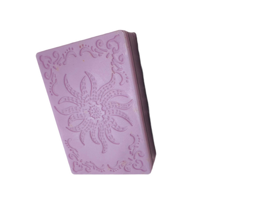 Goat Milk and Lavender Scented Patterned Handmade Soap Bar