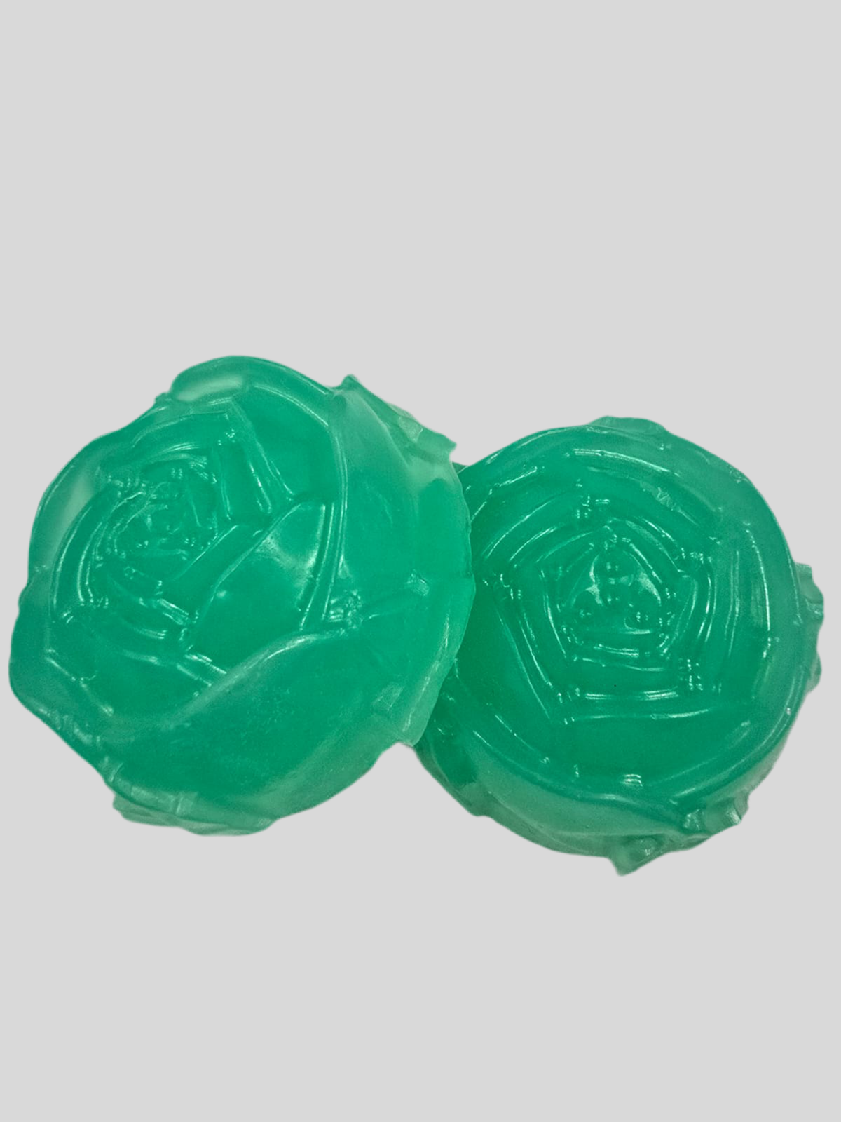 Rosemary and Peppermint Rose Shaped Handmade Soap Bar x 2