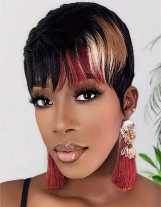 Pixie synthetic wig