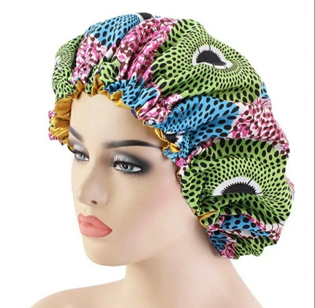 Silk hair bonnet