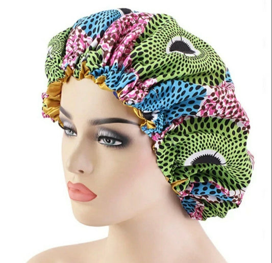 Silk hair bonnet